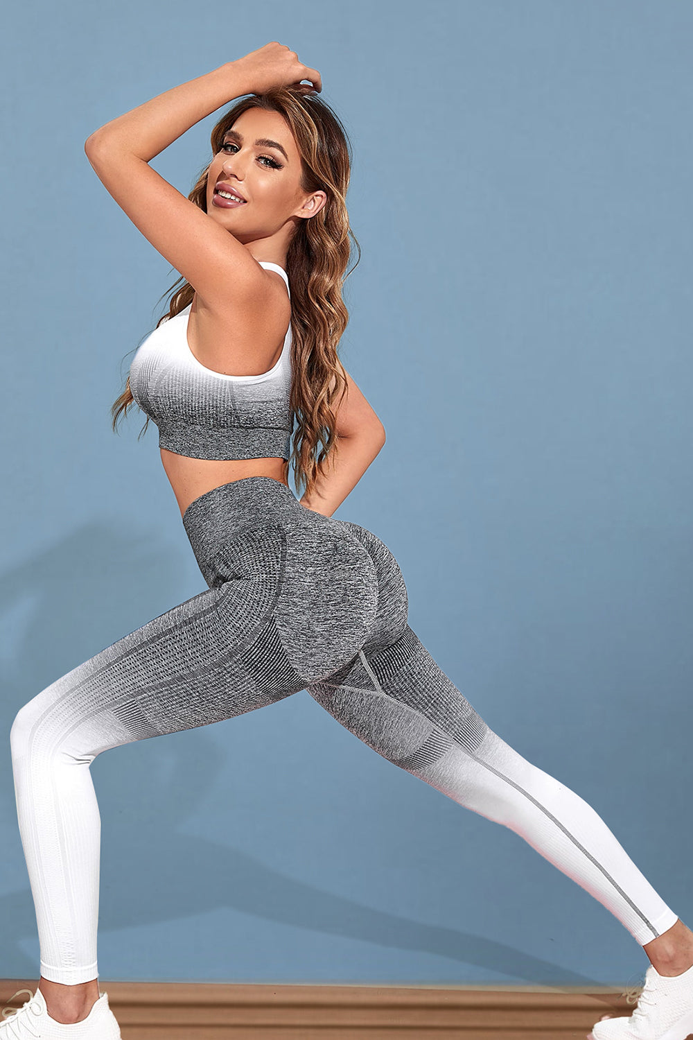 Gradient Sports Tank and Leggings Set  Trendsi   