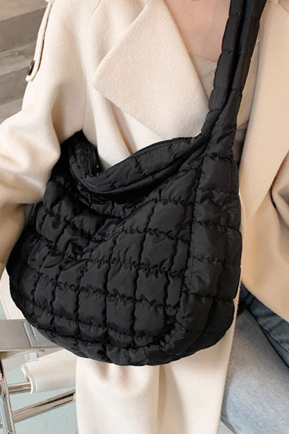 Large Quilted Shoulder Bag