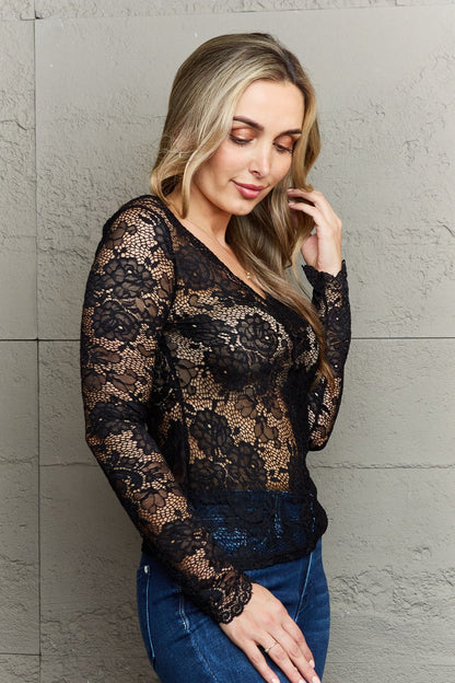 Ninexis Be Kind Off The Shoulder Lace Top Sale Trendsi   