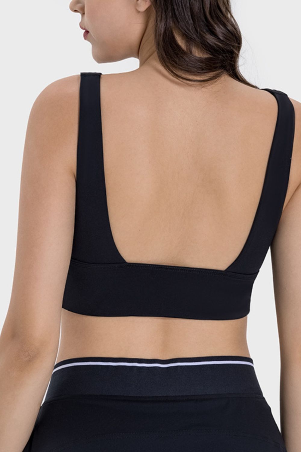 Millennia Backless Wide Strap Active Bra  Trendsi   