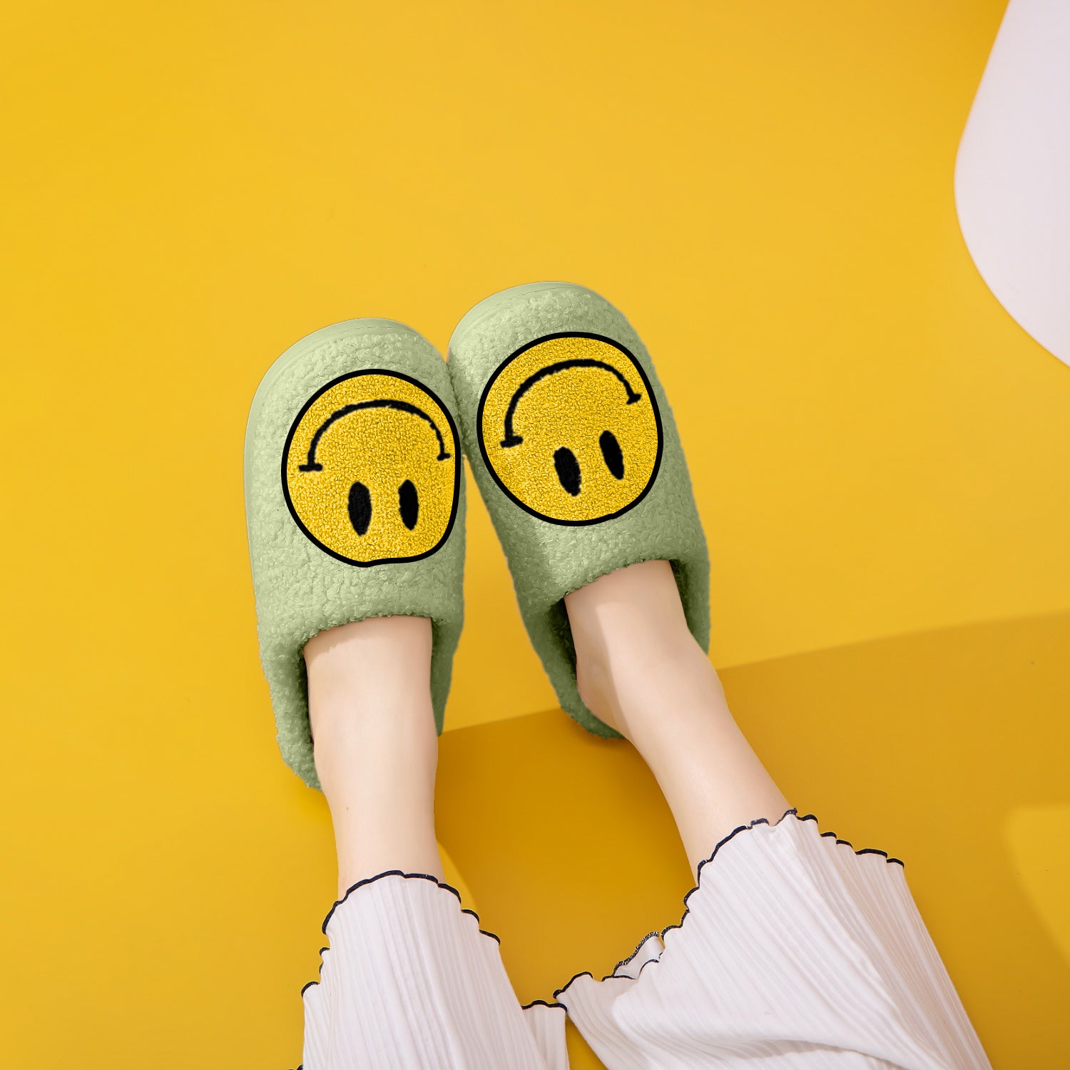 Melody Smiley Face Slippers  Trendsi   