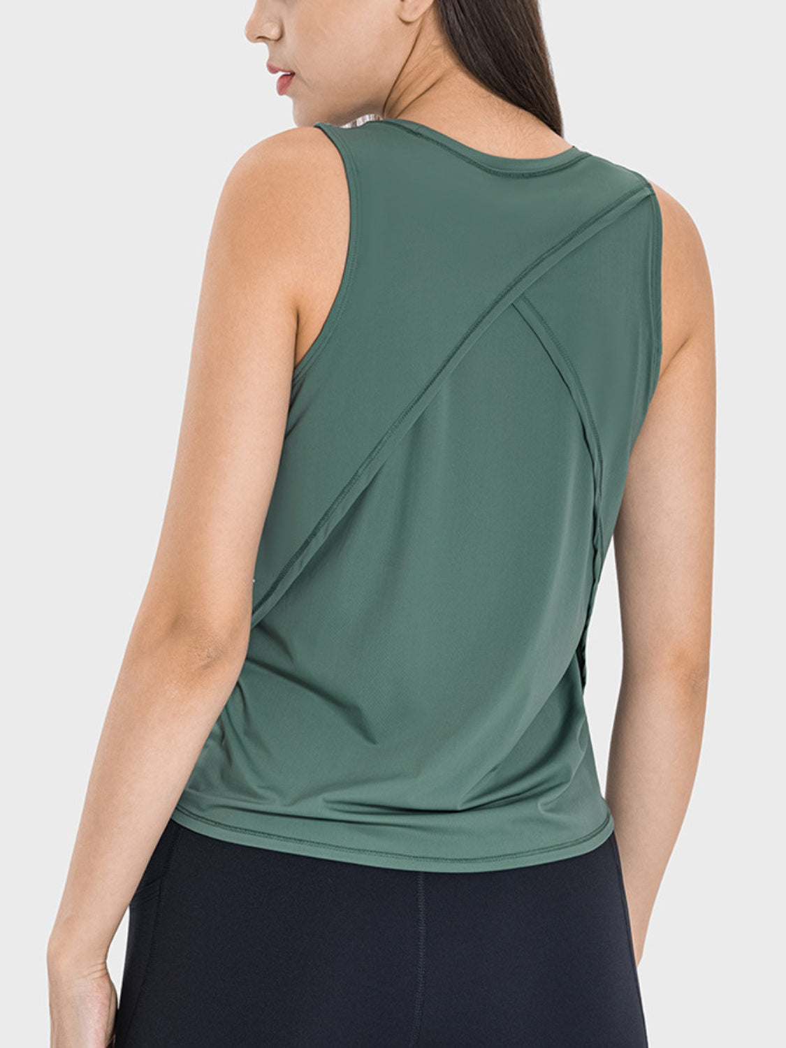 Millennia Round Neck Active Tank  Trendsi   