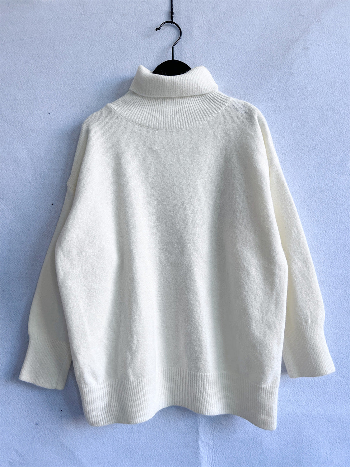 Turtleneck Long Sleeve Sweater  Trendsi   