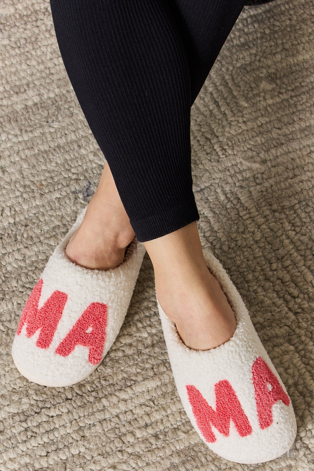 Melody MAMA Pattern Cozy Slippers  Trendsi   