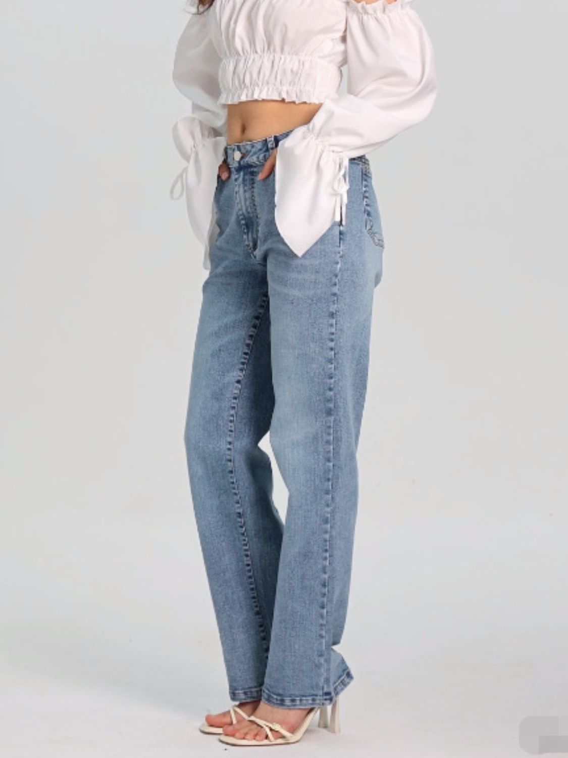 Straight Jeans with Pockets  Trendsi   