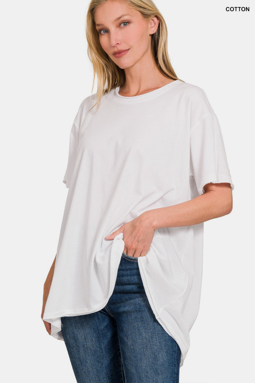 Zenana Round Neck Short Sleeve T-Shirt  Trendsi   