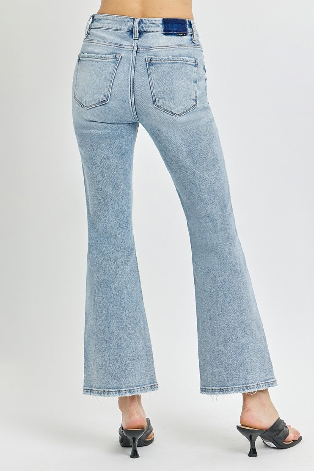 RISEN Full Size High Rise Ankle Flare Jeans Luxe Trendsi   