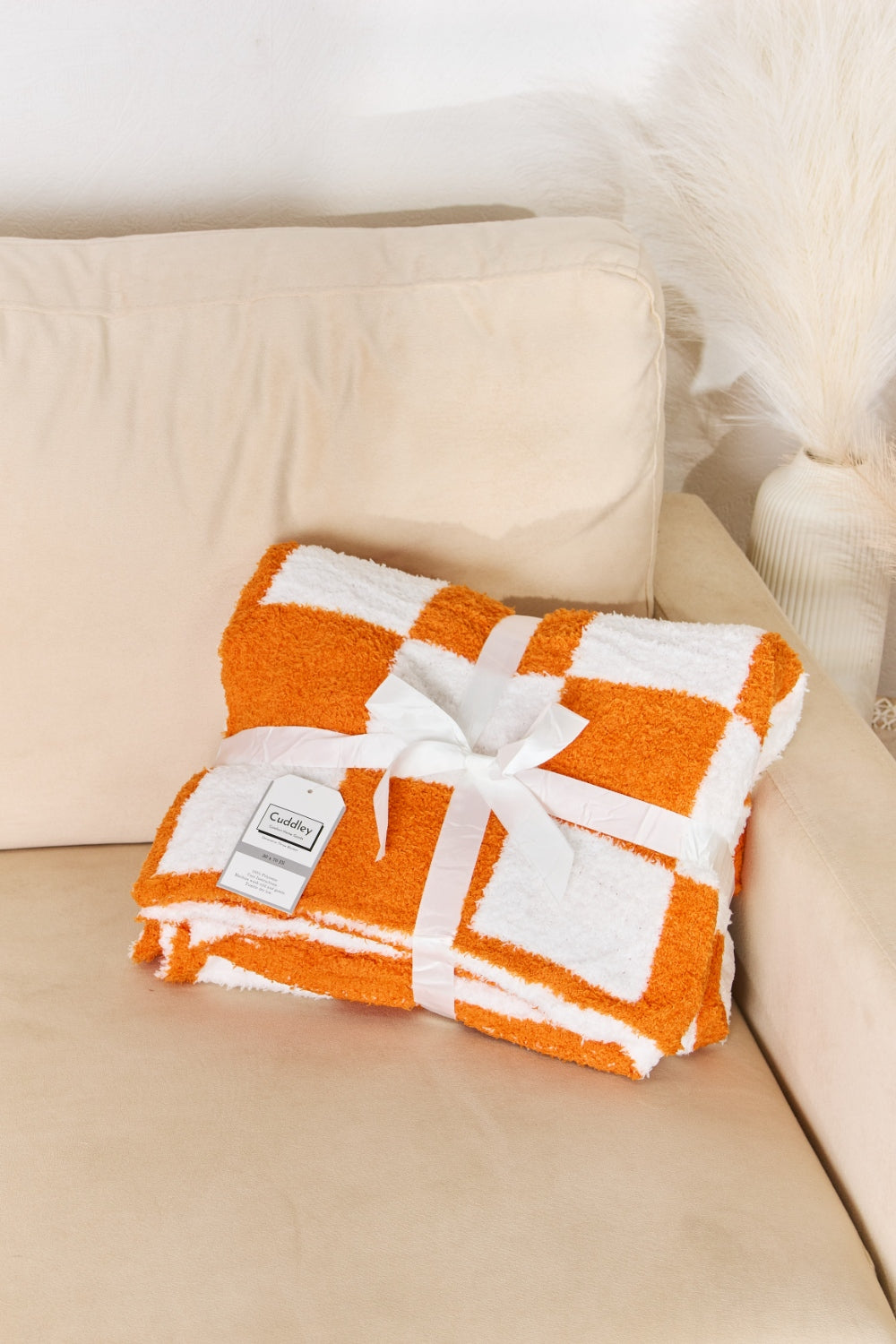 Cuddley Checkered Decorative Throw Blanket  Trendsi   