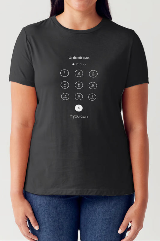 Simply Love Full Size Phone Unlock Page Graphic Short Sleeve Tubular T-Shirt T-Shirt Trendsi Black S 