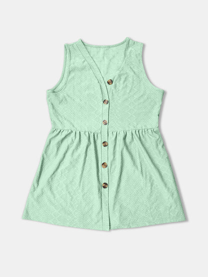 Button Up V-Neck Tank Tank Trendsi   