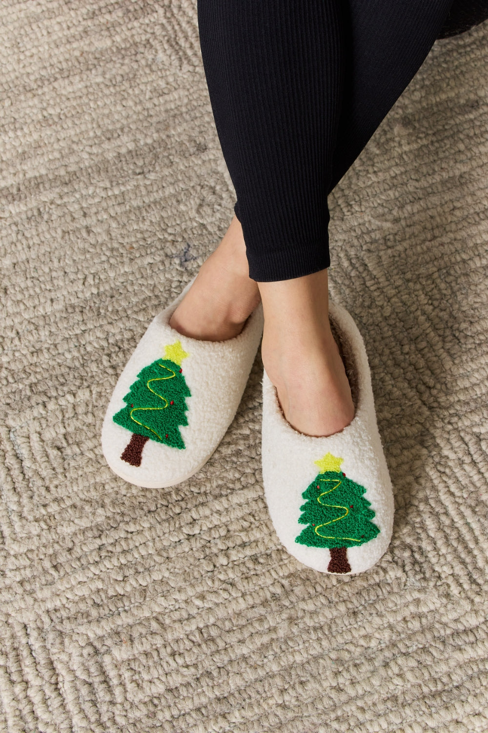 Melody Christmas Tree Cozy Slippers  Trendsi   