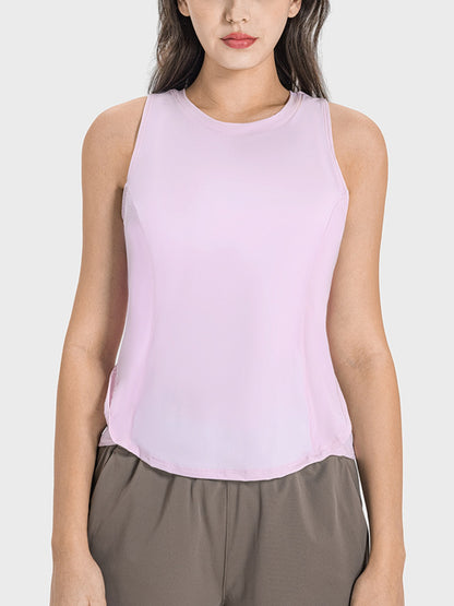 Millennia Round Neck Active Tank  Trendsi Lilac 4 