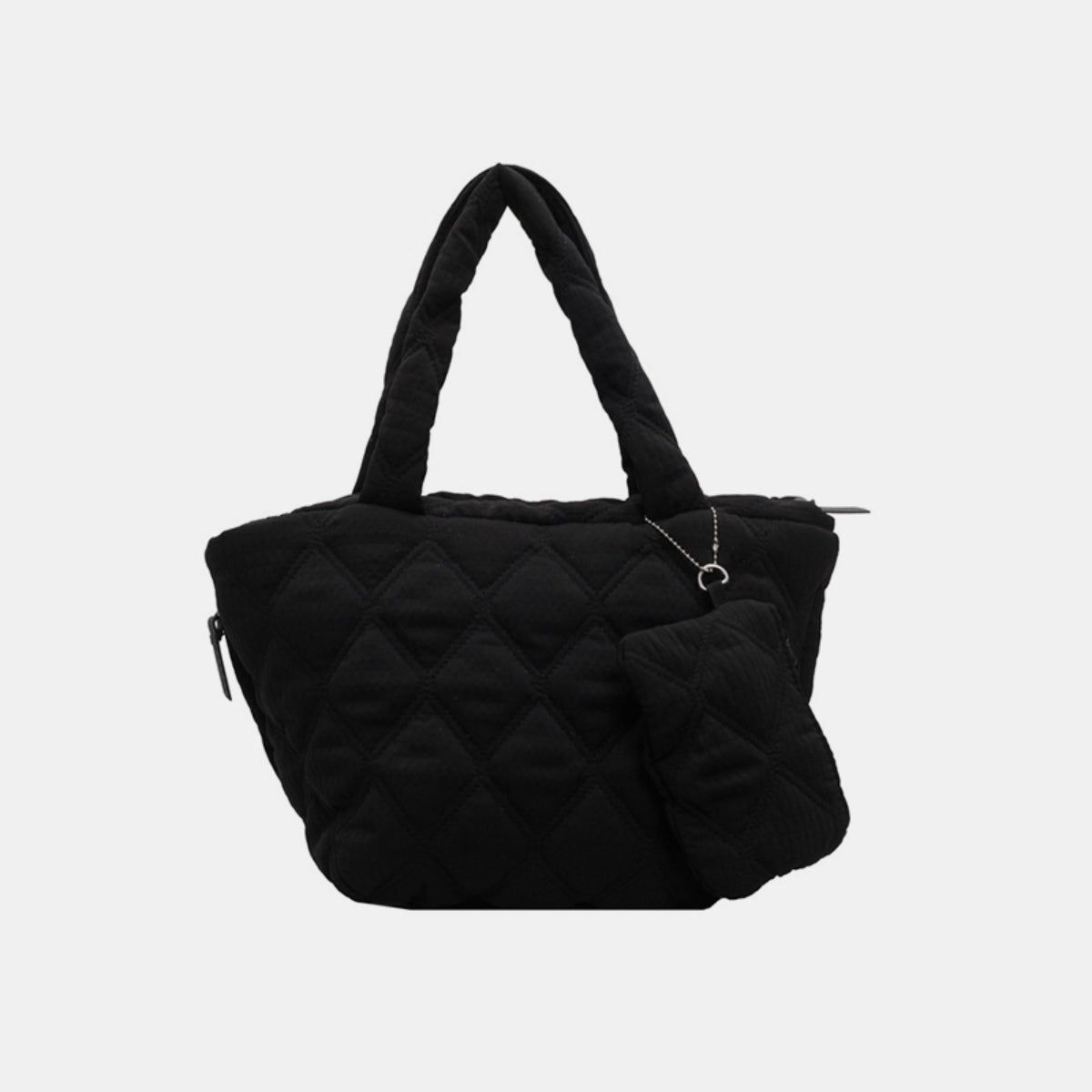 Polyester Medium Tote Bag  Trendsi Black One Size 