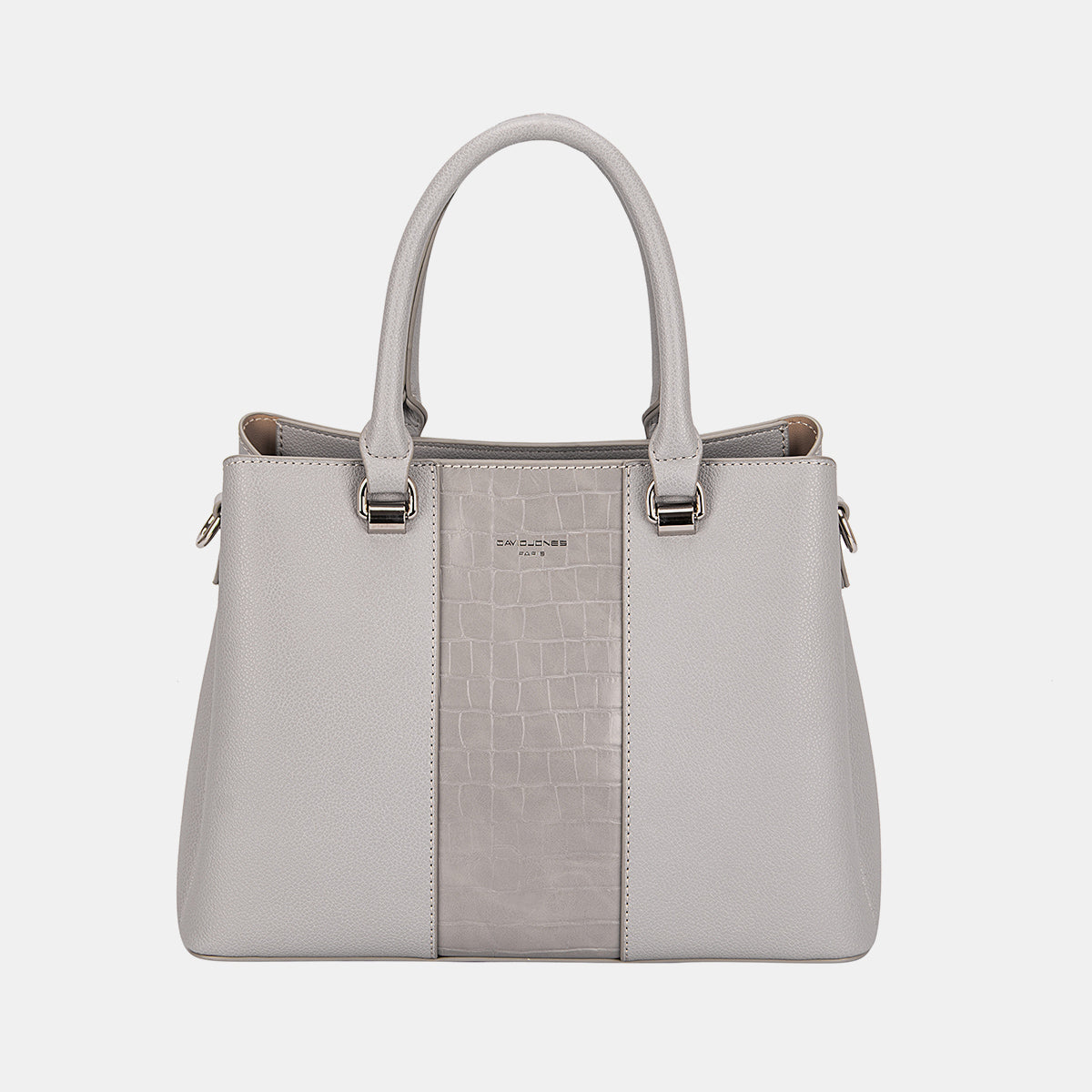 David Jones PU Leather Handbag  Trendsi Grey One Size 