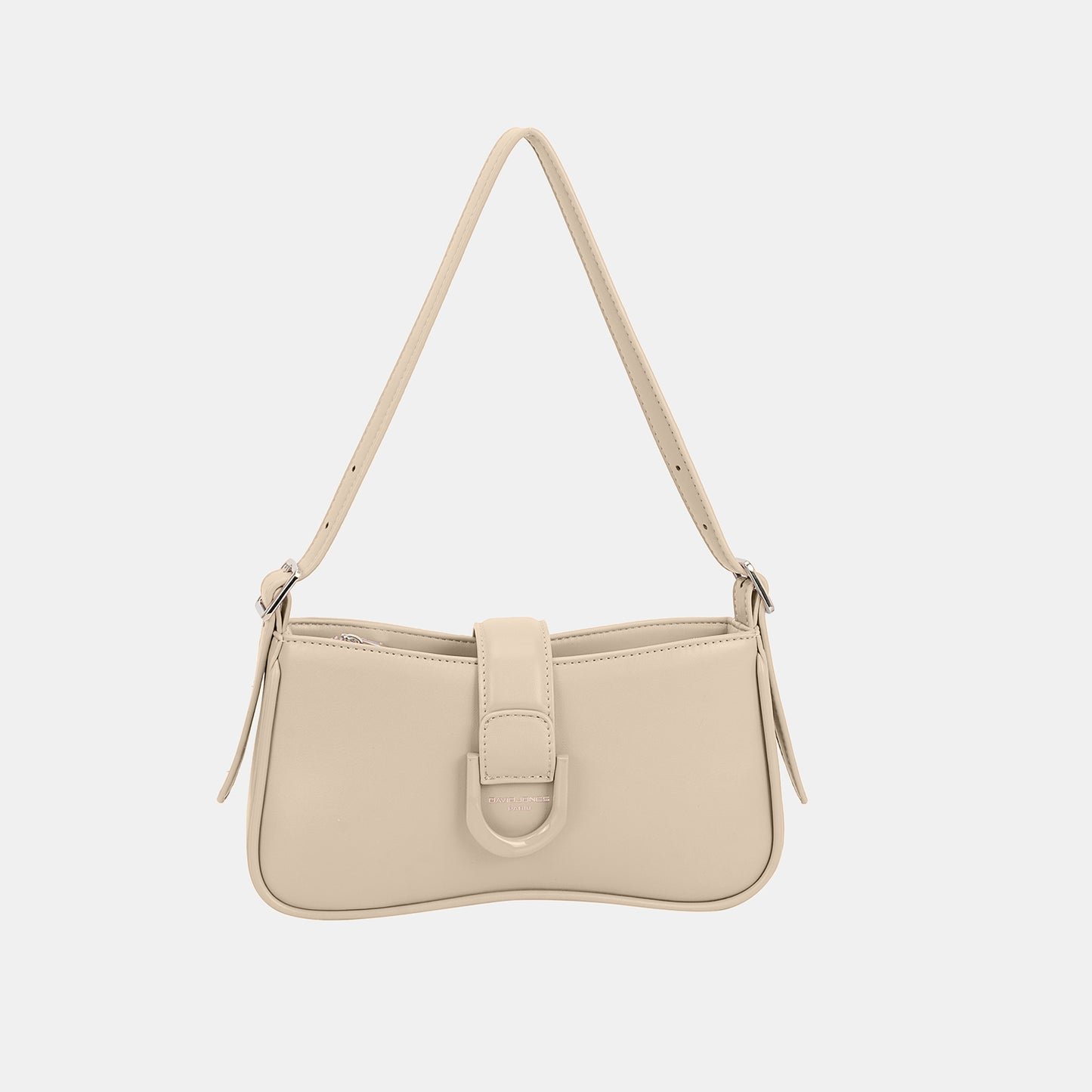 David Jones PU Leather Shoulder Bag  Trendsi Taupe One Size 