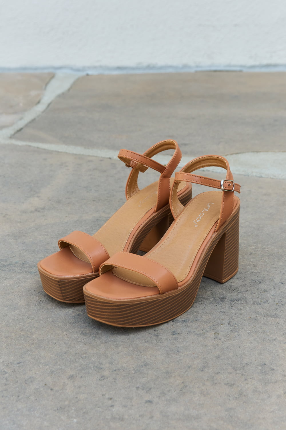 Weeboo Feel It Platform Heel Sandals  Trendsi   