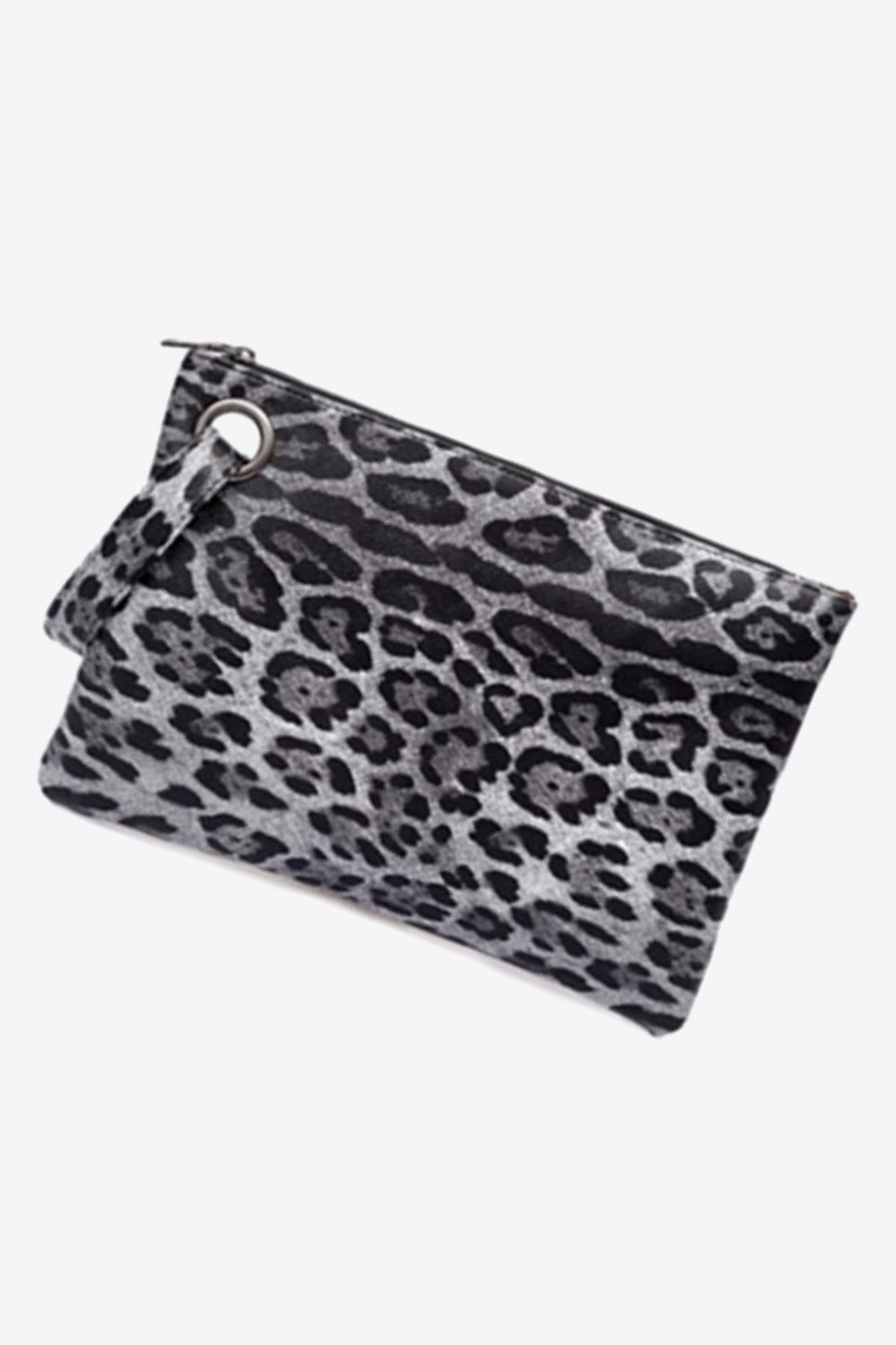 Leopard PU Leather Clutch  Trendsi   