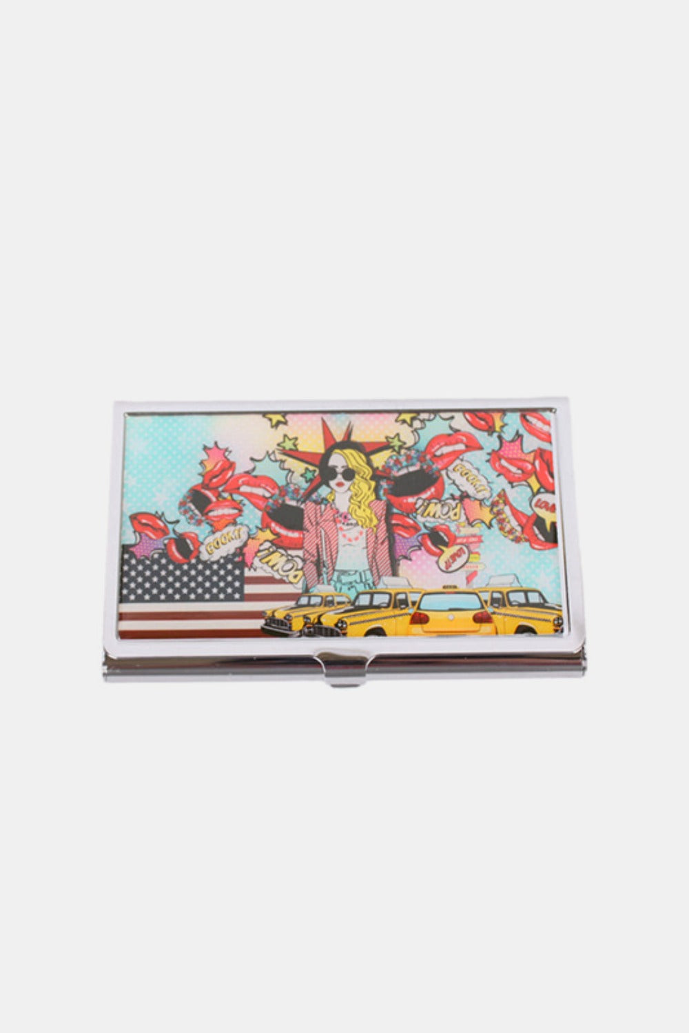 Nicole Lee USA Printed Business Card Case Luxe Trendsi Pop Girl One Size 