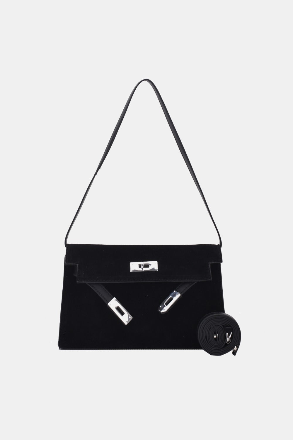 Suede PU Leather Strap Shoulder Bag Bag Trendsi   