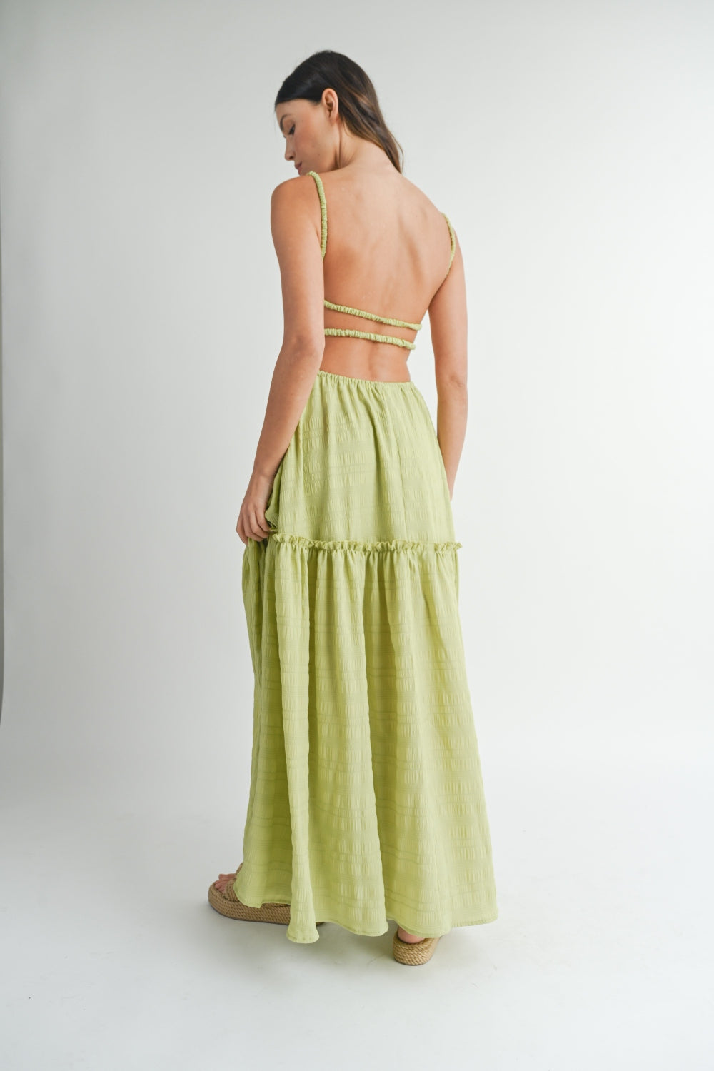 MABLE Cutout Waist Backless Maxi Dress  Trendsi   