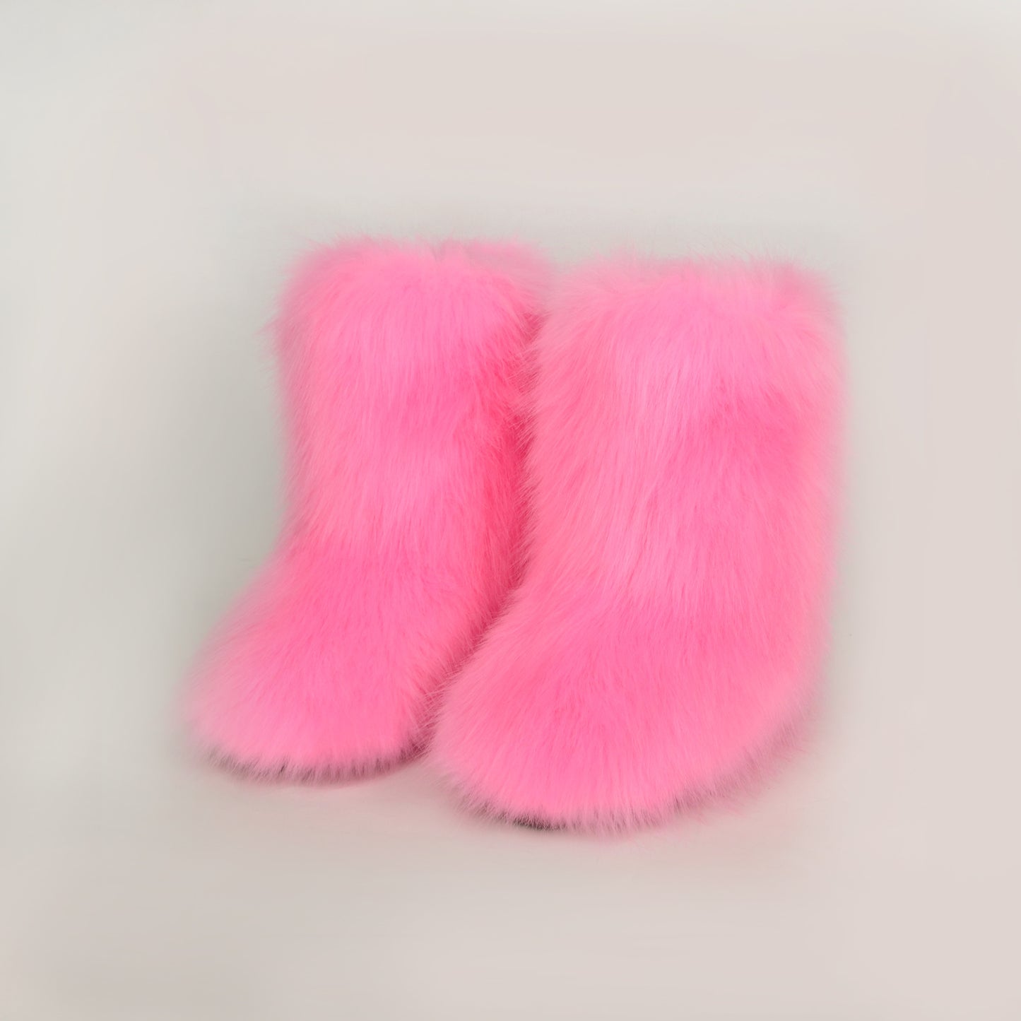 Thermal Fuzzy Platform Boots  Trendsi Fuchsia Pink 36(US5) 