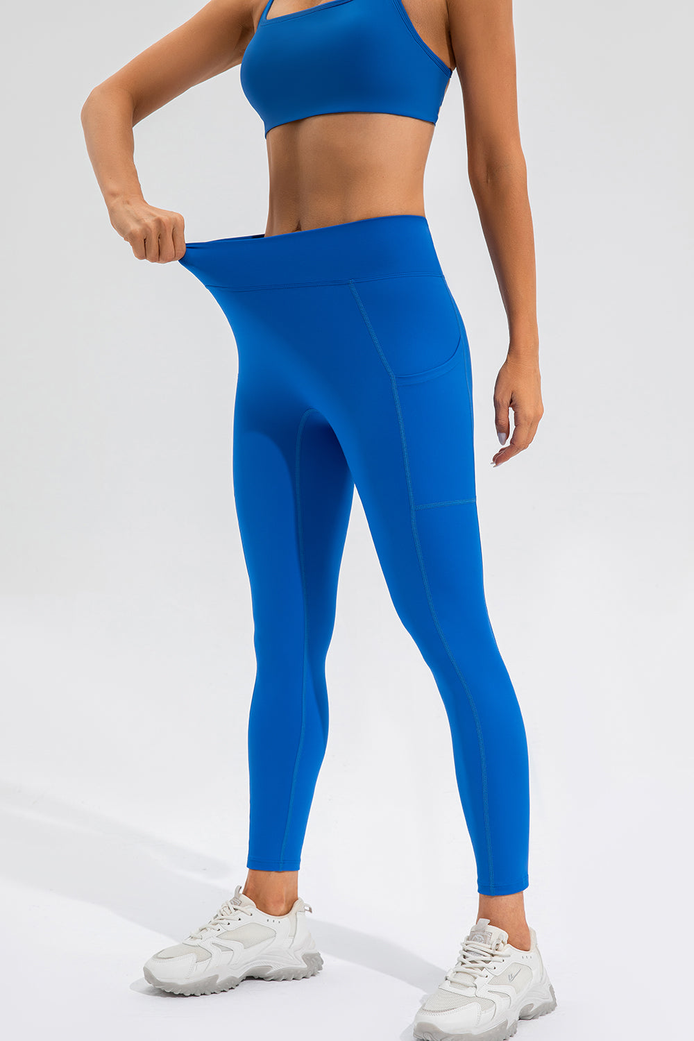 High Waist Active Leggings with Pockets  Trendsi   