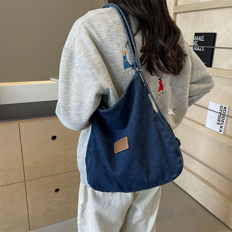 Adjustable Strap Denim Shoulder Bag  Trendsi   