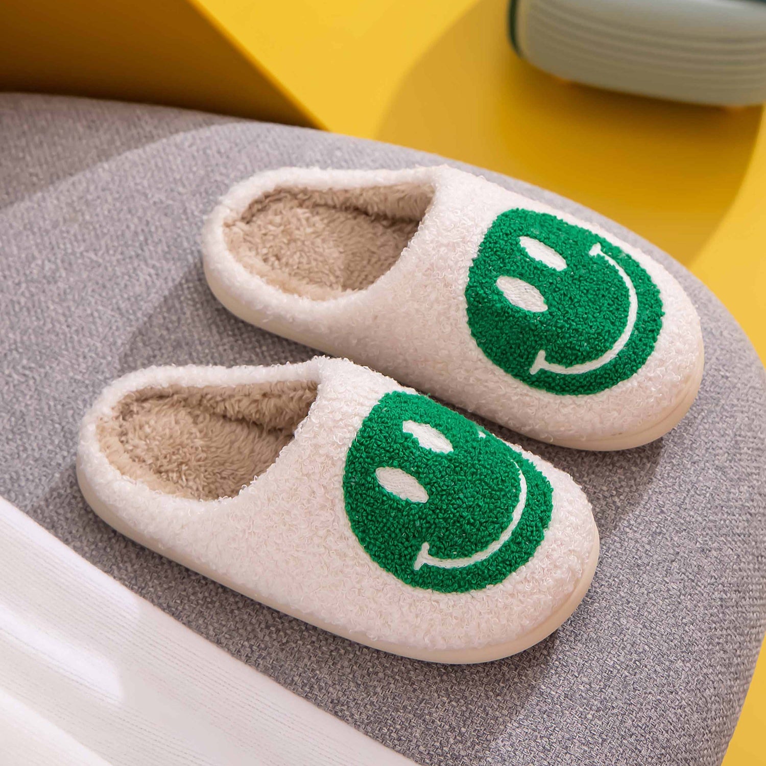 Melody Smiley Face Slippers  Trendsi   