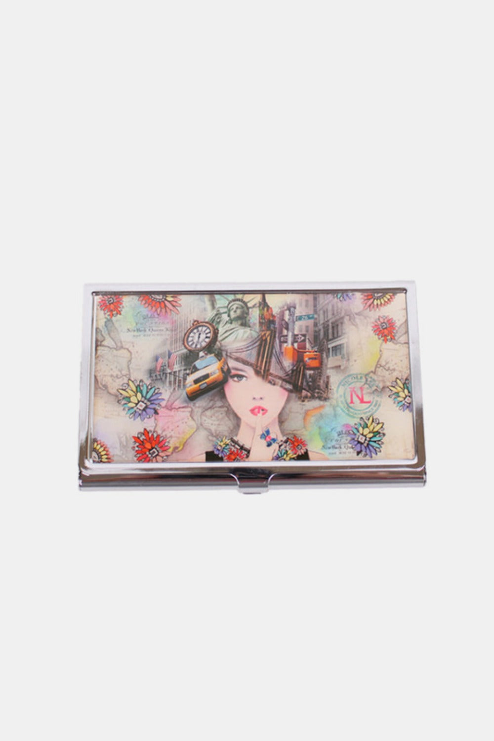 Nicole Lee USA Printed Business Card Case Luxe Trendsi New York One Size 