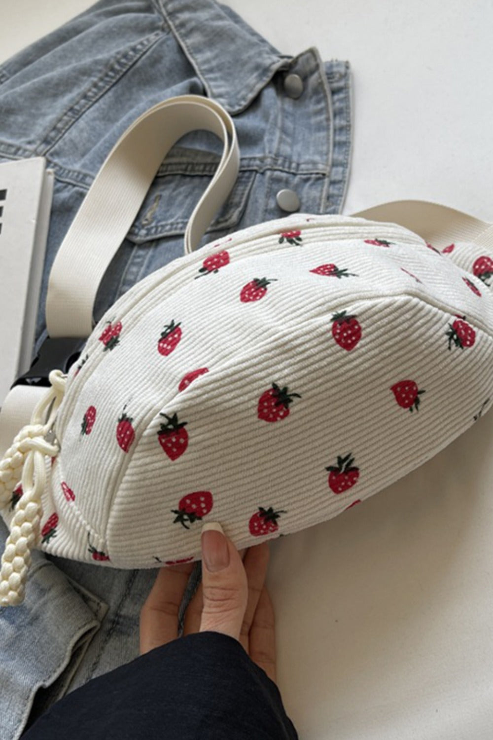 Printed Adjustable Strap Sling Bag  Trendsi   