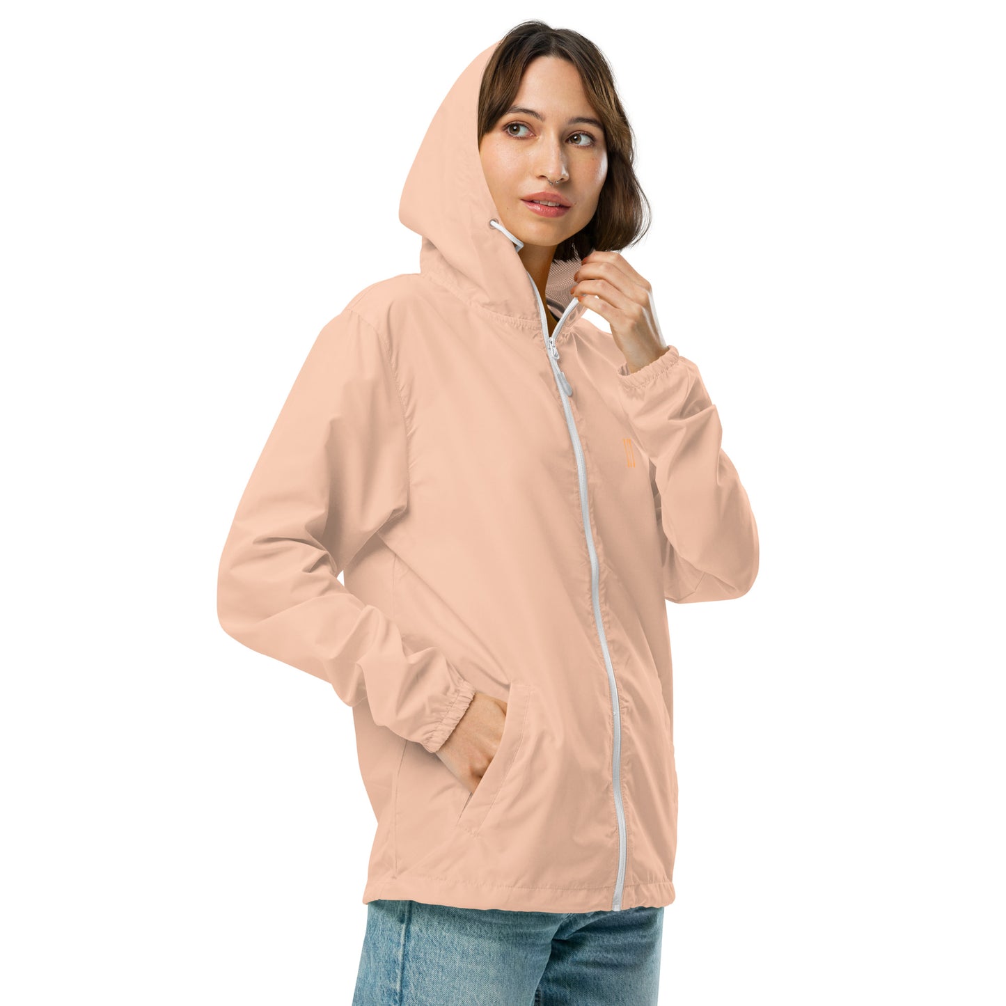 Lightweight zip up windbreaker