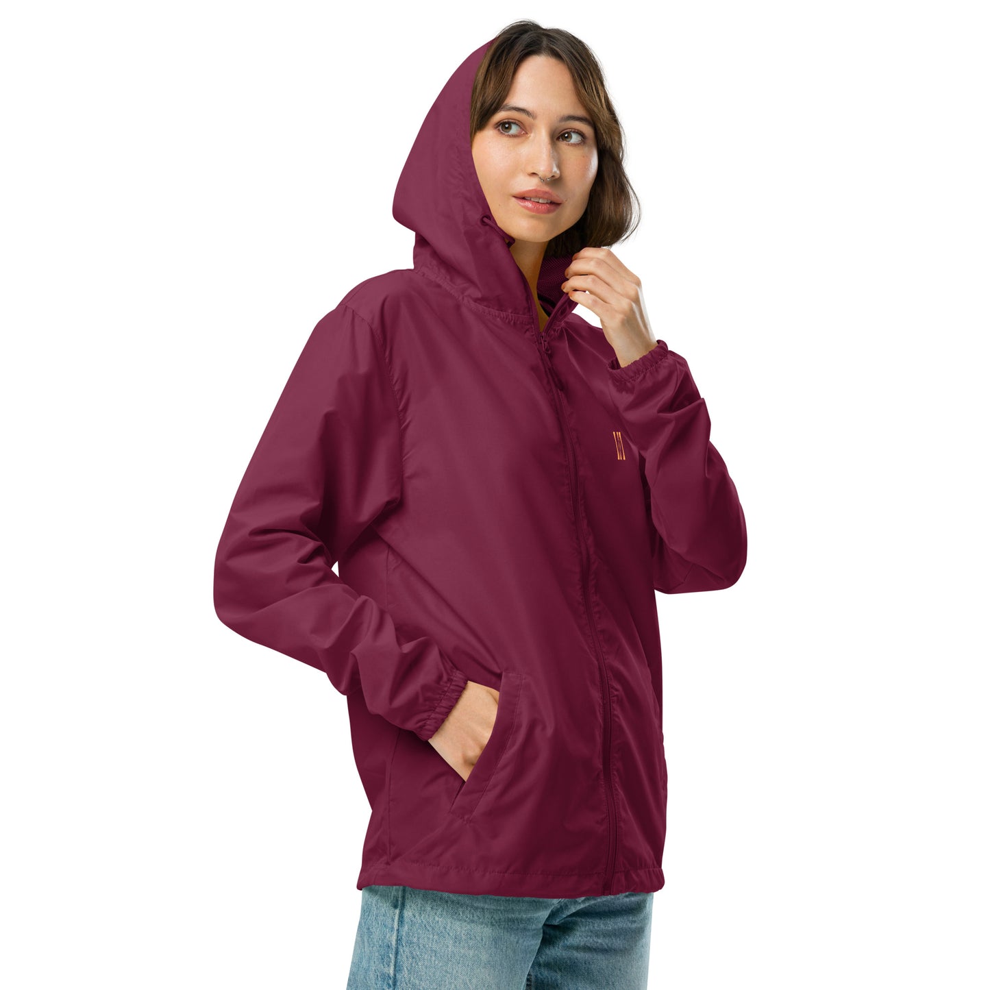 Lightweight zip up windbreaker