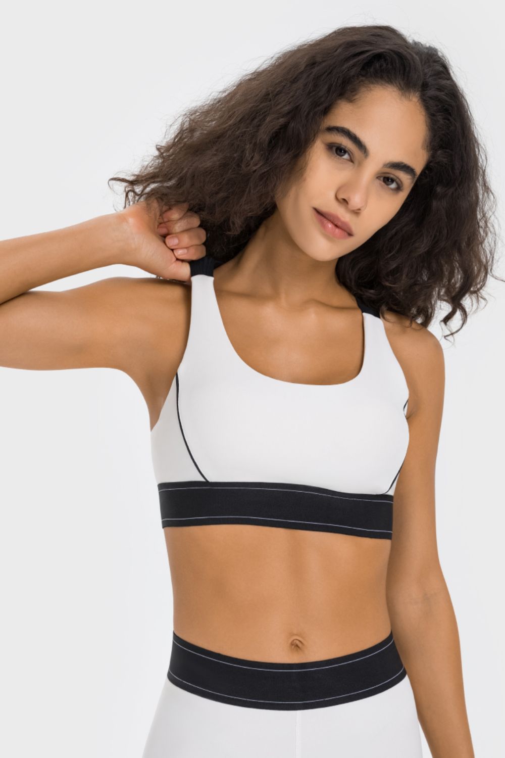 Contrast Sports Bra Sports Bra Trendsi   