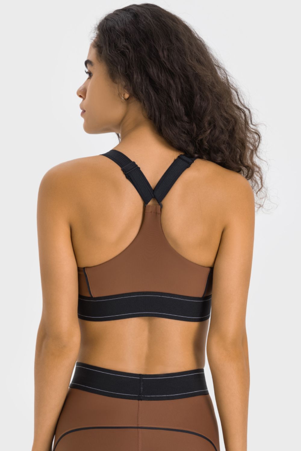 Contrast Sports Bra Sports Bra Trendsi   