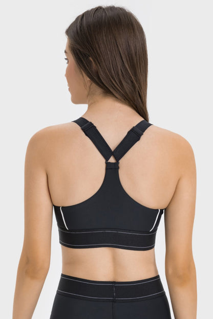 Contrast Sports Bra Sports Bra Trendsi   