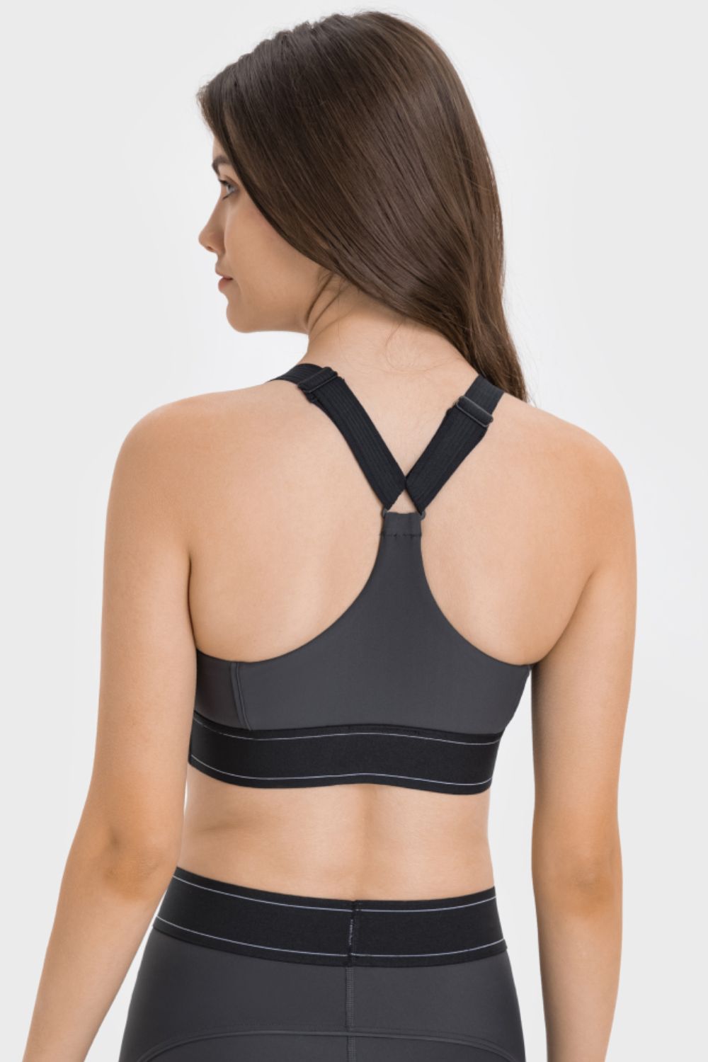 Contrast Sports Bra Sports Bra Trendsi   